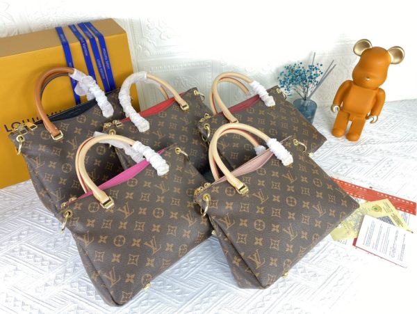 Louis Vuitton Pallas BB Replica in Black/Red/Pink