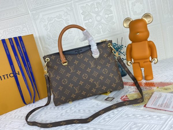 Louis Vuitton Pallas BB Replica in Black/Red/Pink - Image 18