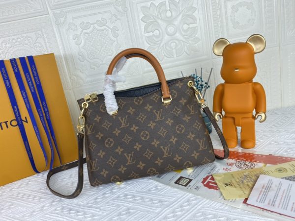 Louis Vuitton Pallas BB Replica in Black/Red/Pink - Image 19