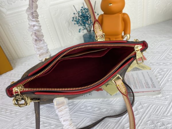 Louis Vuitton Pallas BB Replica in Black/Red/Pink - Image 5