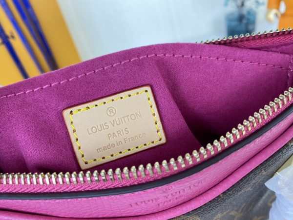 Louis Vuitton Pallas BB Replica in Black/Red/Pink - Image 9