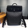 Best Replicas Bags - Replica LV Steamer Backpack M44052 in Black - AAA Quality Shop For Best Louis Vuitton LV Replica Bags With Cheap Price