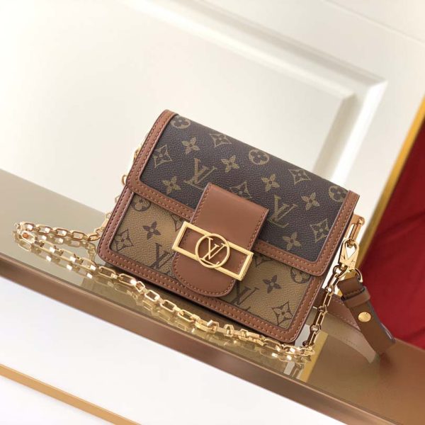 Louis Vuitton Dauphine MM/Mini Replica Brown Monogram - Image 7