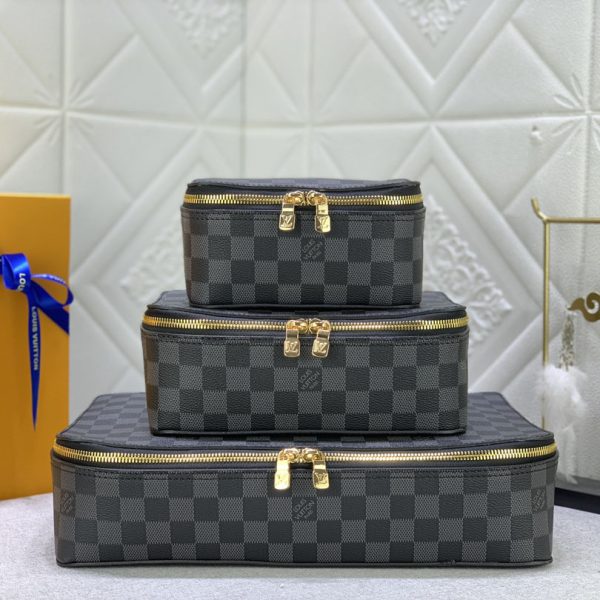 LV Replica Packing Cube PM/MM/GM in Black