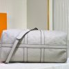Best Replicas Bags - Silver LV Keepall Bandouliere 50 Replica – Stylish Travel Essential Shop For Best Louis Vuitton LV Replica Bags With Cheap Price