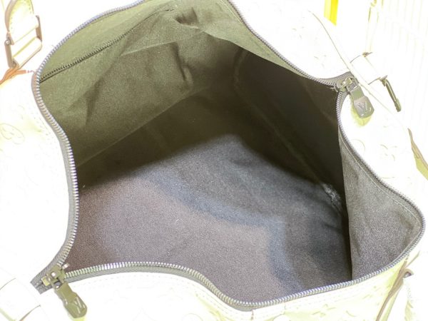 Silver LV Keepall Bandouliere 50 Replica – Stylish Travel Essential - Image 7