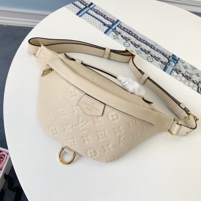 Replica LV Monogram Empreinte Bumbag Black/Beige AAA