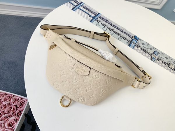 Replica LV Monogram Empreinte Bumbag Black/Beige AAA