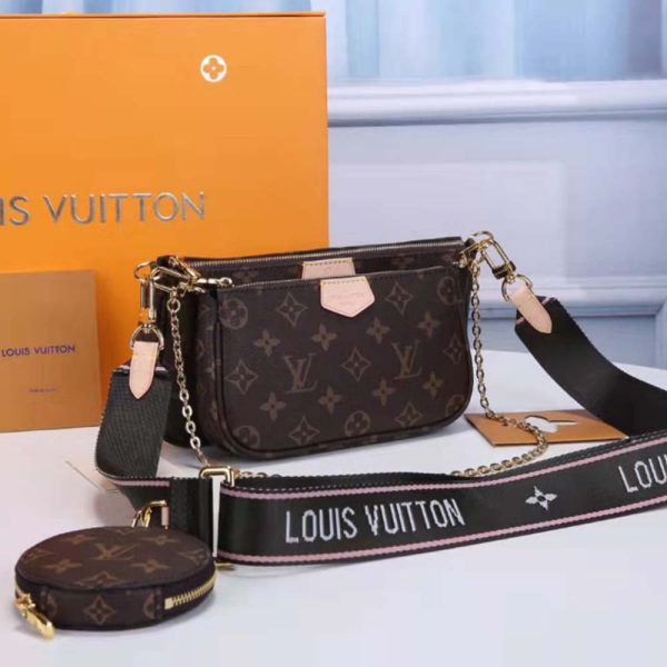 LV Multi Pochette Replica - Green, Pink & Blue Accessory Bag - Image 19