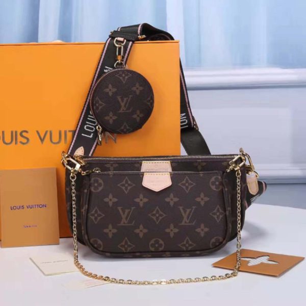 LV Multi Pochette Replica - Green, Pink & Blue Accessory Bag - Image 20