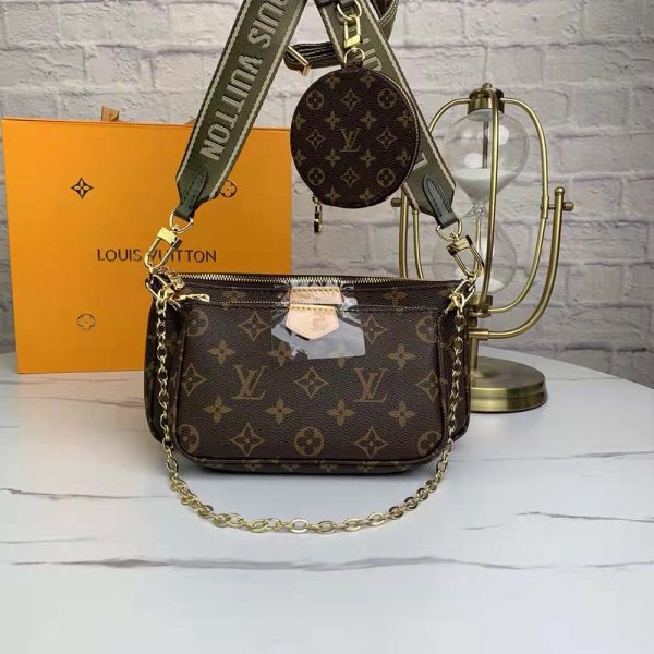 LV Multi Pochette Replica - Green, Pink & Blue Accessory Bag - Image 21