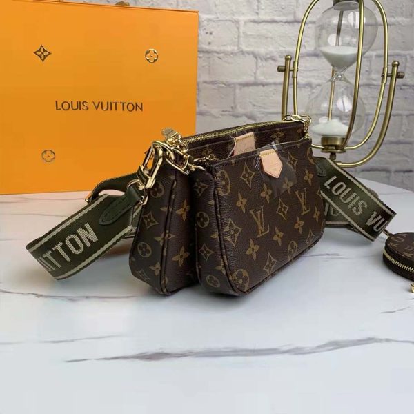 LV Multi Pochette Replica - Green, Pink & Blue Accessory Bag - Image 22