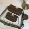 Best Replicas Bags - LV Multi Pochette Replica - Green, Pink & Blue Accessory Bag Shop For Best Louis Vuitton LV Replica Bags With Cheap Price