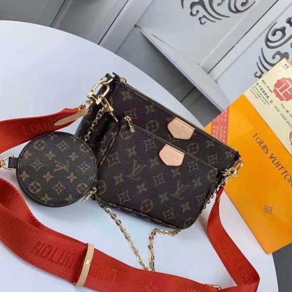 LV Multi Pochette Replica - Green, Pink & Blue Accessory Bag - Image 24