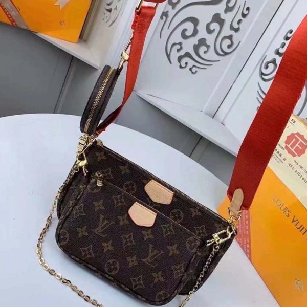 LV Multi Pochette Replica - Green, Pink & Blue Accessory Bag - Image 25