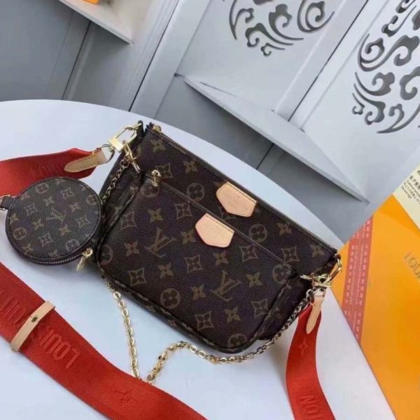 LV Multi Pochette Replica - Green, Pink & Blue Accessory Bag - Image 26