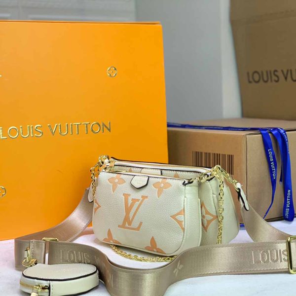 Louis Vuitton Multi Pochette in Pink, Blue & Beige M44823 - Image 13