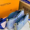 Best Replicas Bags - Louis Vuitton Multi Pochette in Pink, Blue & Beige M44823 Shop For Best Louis Vuitton LV Replica Bags With Cheap Price