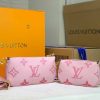 Best Replicas Bags - Louis Vuitton Multi Pochette in Pink, Blue & Beige M44823 Shop For Best Louis Vuitton LV Replica Bags With Cheap Price