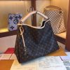 Best Replicas Bags - Authentic Look Louis Vuitton Artsy MM Replica White/Brown Handbag Shop For Best Louis Vuitton LV Replica Bags With Cheap Price