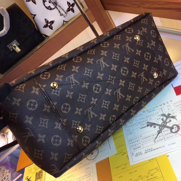 Authentic Look Louis Vuitton Artsy MM Replica White/Brown Handbag - Image 13