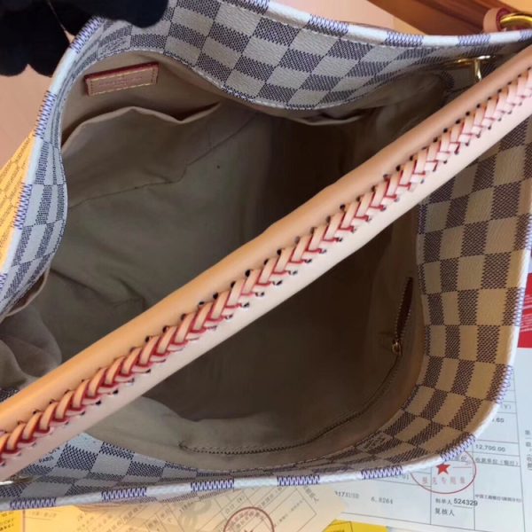 Authentic Look Louis Vuitton Artsy MM Replica White/Brown Handbag - Image 9
