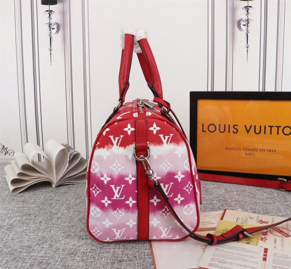 Replica LV Escale Speedy 30 in Pink, Red & Blue - Image 11
