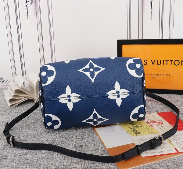 Replica LV Escale Speedy 30 in Pink, Red & Blue - Image 8