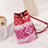 Best Replicas Bags - Louis Vuitton Escale Neonoe MM Replica - Pink Blue Red Shop For Best Louis Vuitton LV Replica Bags With Cheap Price