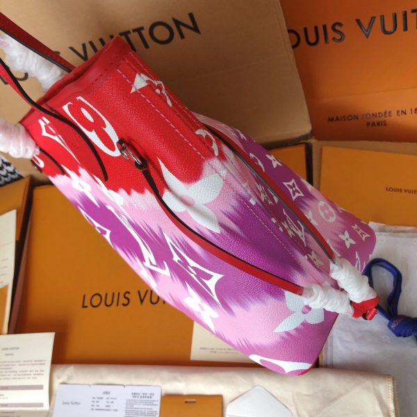 Louis Vuitton Escale Neverfull MM Replica - Pink/Blue/Red - Image 11