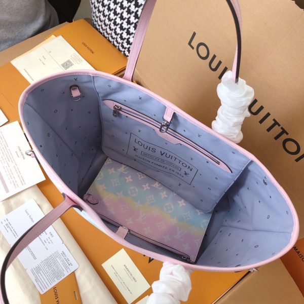 Louis Vuitton Escale Neverfull MM Replica - Pink/Blue/Red - Image 7