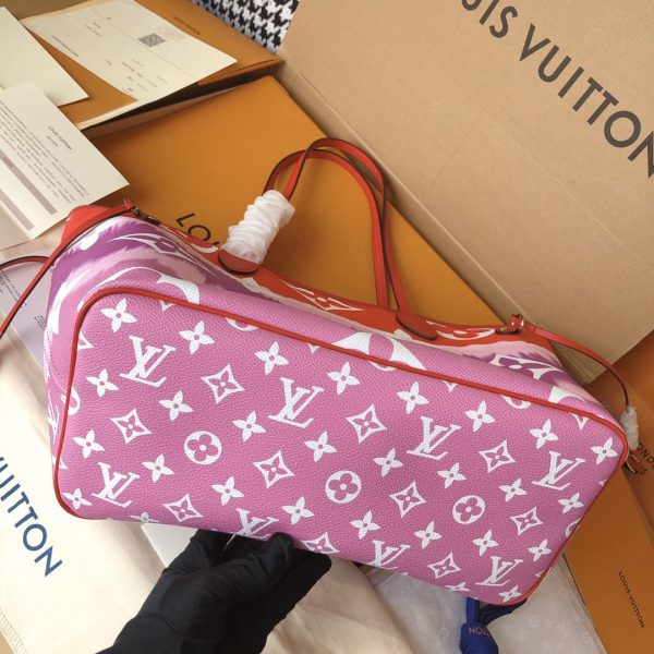 Louis Vuitton Escale Neverfull MM Replica - Pink/Blue/Red - Image 9