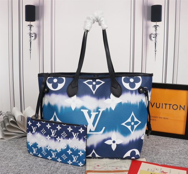 Louis Vuitton Escale Neverfull MM Replica - Pink/Blue/Red - Image 12