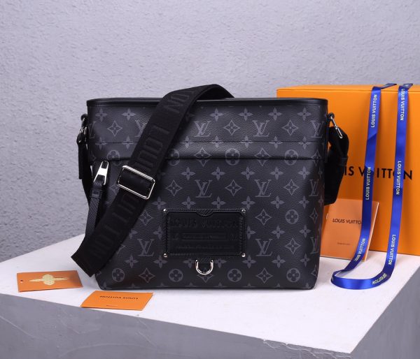 Replica LV Besace Zippee Black & Yellow Handbag