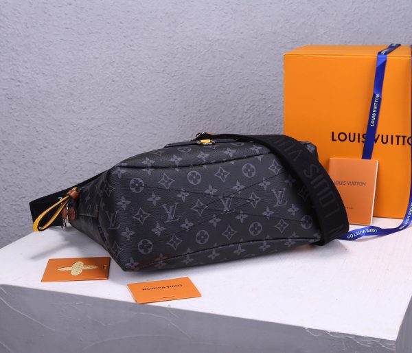 Replica LV Besace Zippee Black & Yellow Handbag - Image 8