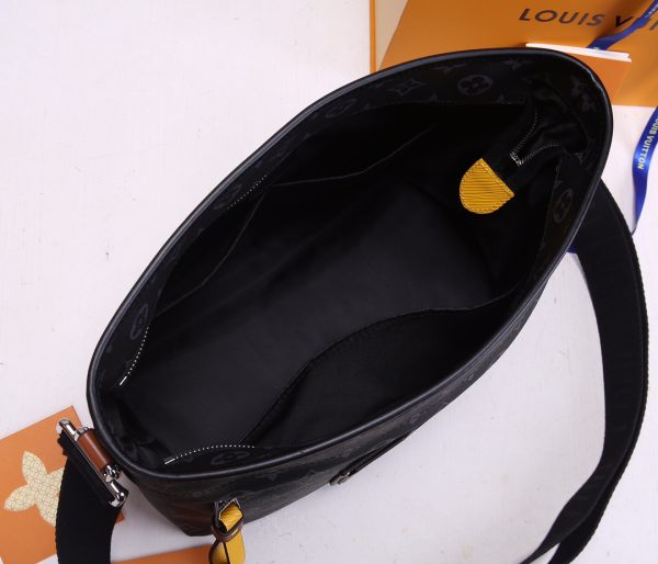 Replica LV Besace Zippee Black & Yellow Handbag - Image 9