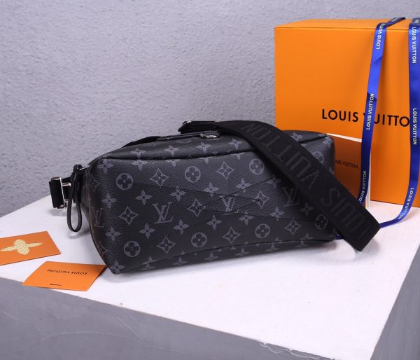 Replica LV Besace Zippee Black & Yellow Handbag - Image 4