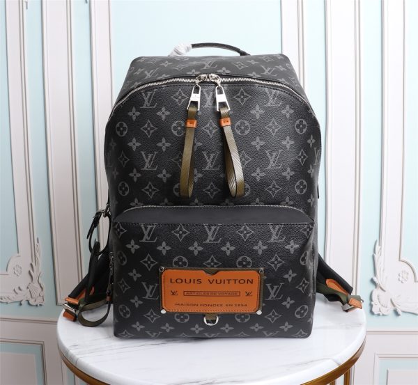 Replica LV Discovery Backpack M45218 Black Monogram Canvas - Image 2