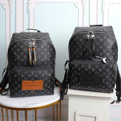 Replica LV Discovery Backpack M45218 Black Monogram Canvas