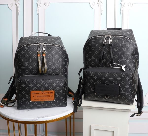 Replica LV Discovery Backpack M45218 Black Monogram Canvas