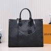 Best Replicas Bags - Louis Vuitton Onthego GM Replica in Black, Blue & Red Shop For Best Louis Vuitton LV Replica Bags With Cheap Price