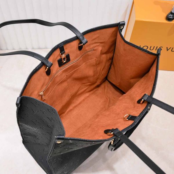 Louis Vuitton Onthego GM Replica in Black, Blue & Red - Image 43