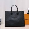 Best Replicas Bags - Louis Vuitton Onthego GM Replica in Black, Blue & Red Shop For Best Louis Vuitton LV Replica Bags With Cheap Price