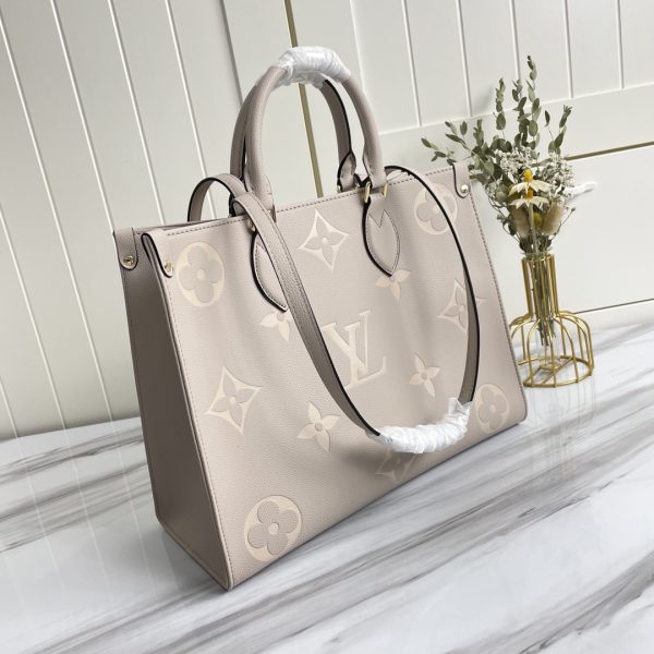 Louis Vuitton OnThego MM Replica Black/Beige AAA - Image 13