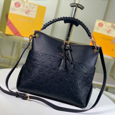 Replica LV Maida Hobo Bag in Black, White, Grey & Blue