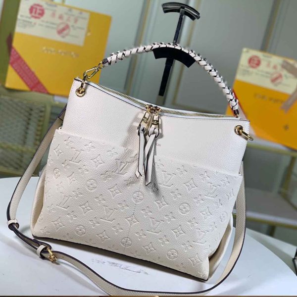 Replica LV Maida Hobo Bag in Black, White, Grey & Blue - Image 5