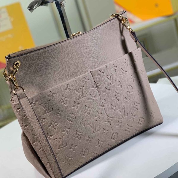 Replica LV Maida Hobo Bag in Black, White, Grey & Blue - Image 9