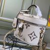 Best Replicas Bags - Louis Vuitton Vanity PM M45599 Replica Cream/Black/Grey Shop For Best Louis Vuitton LV Replica Bags With Cheap Price