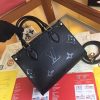 Best Replicas Bags - Louis Vuitton Onthego PM M45653 Replica Black/Beige/Pink Shop For Best Louis Vuitton LV Replica Bags With Cheap Price