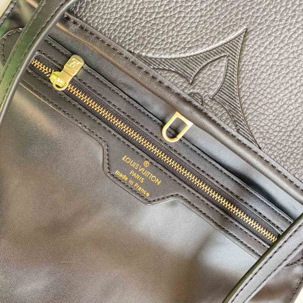 Replica LV Neverfull MM Monogram Empreinte Leather Black/Beige/Blue - Image 6